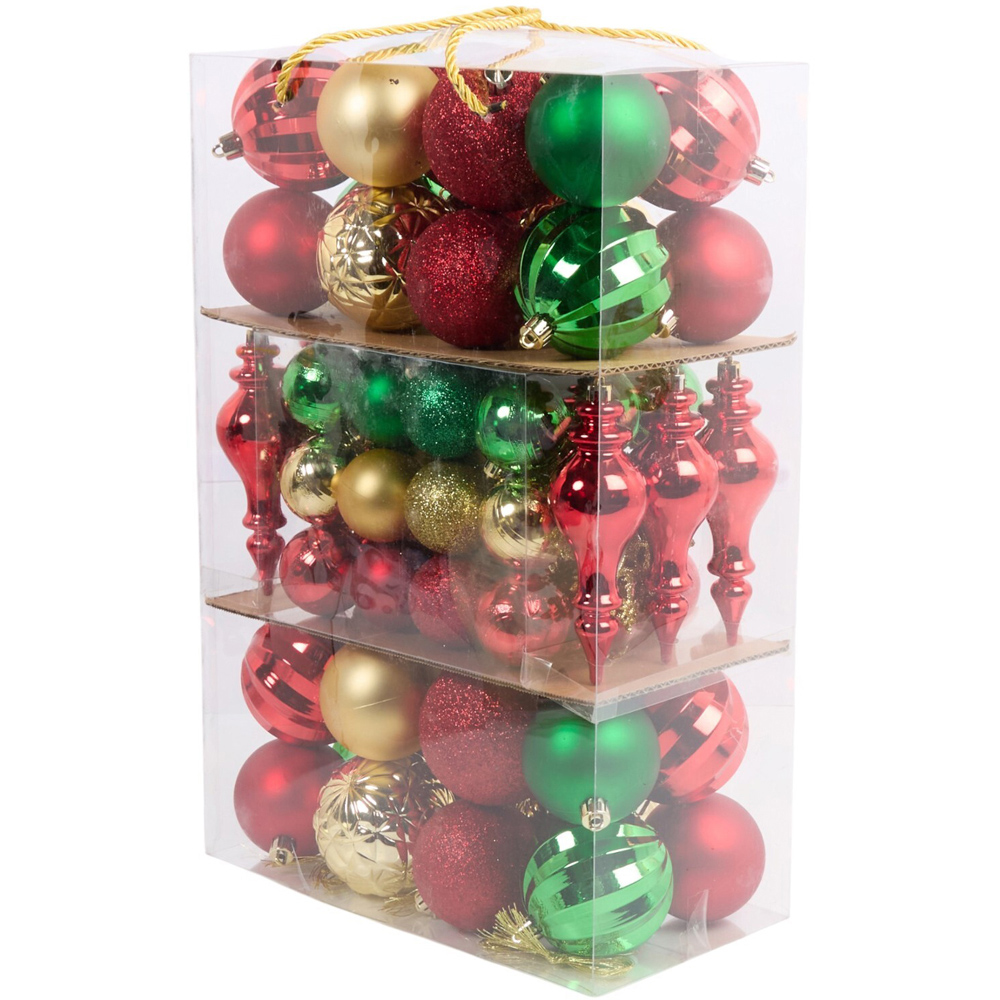 Pack of 80 Timeless Christmas Baubles Image 2