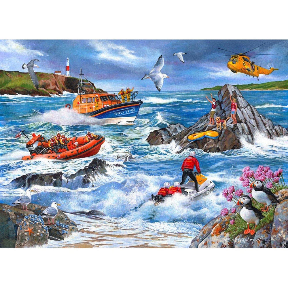 The House of Puzzles Against The Tide 1000 Piece Jigsaw Puzzle Image