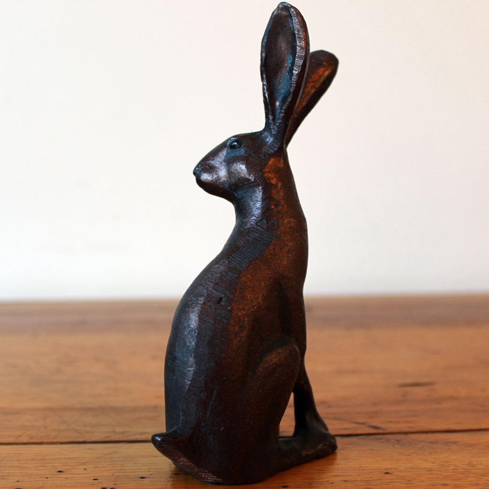 Inspirational Gifting Sitting Hare Polystone Resin Garden Ornament Small Image 5