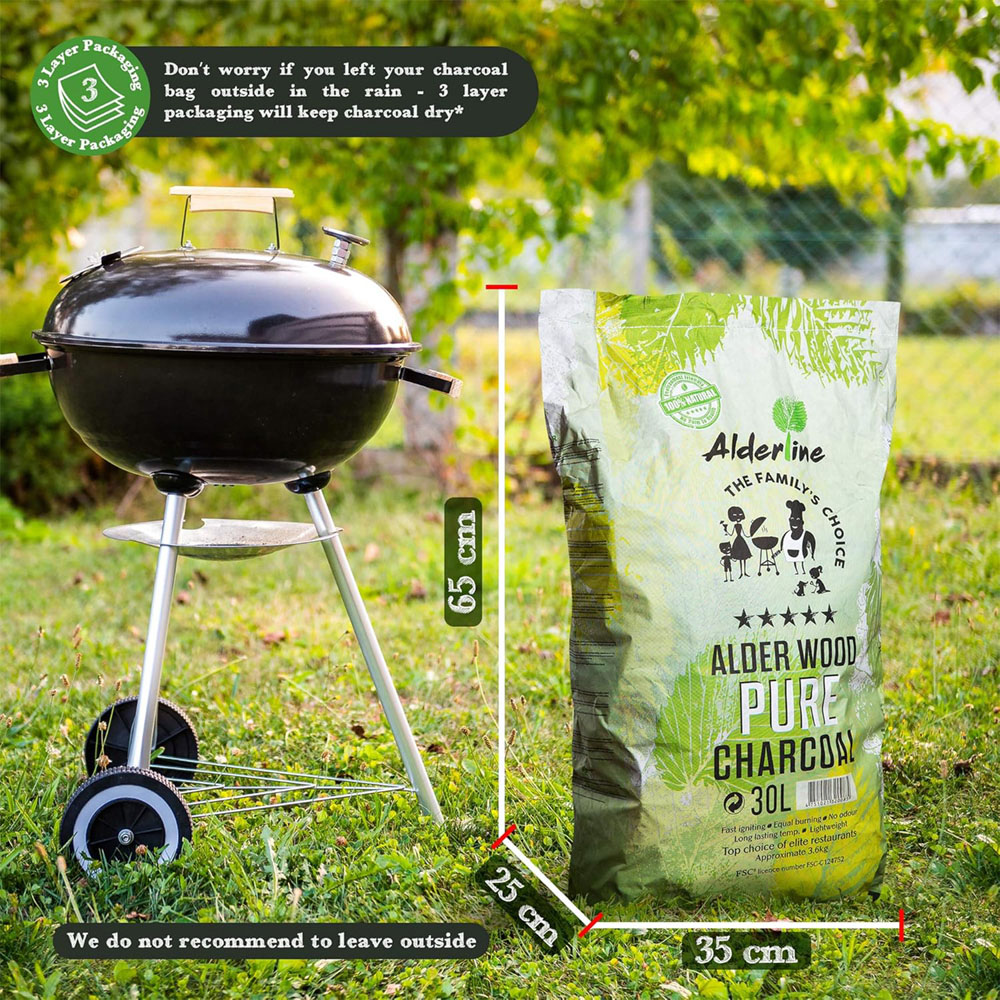 RoyalFire Alderline Pure Alder Charcoal Bag 5kg Image 6