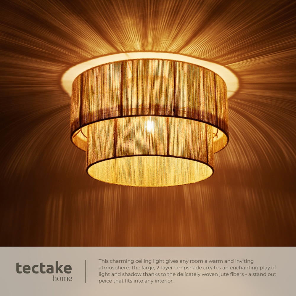 Tectake Lignea Lux Brown Ceiling Light Image 6