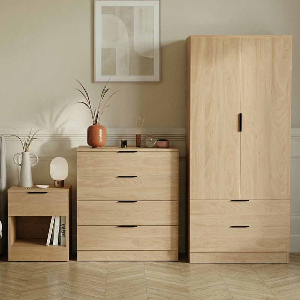 VIDA DESIGNS Trega Pine 3 Piece Bedroom Furniture Set Image 1