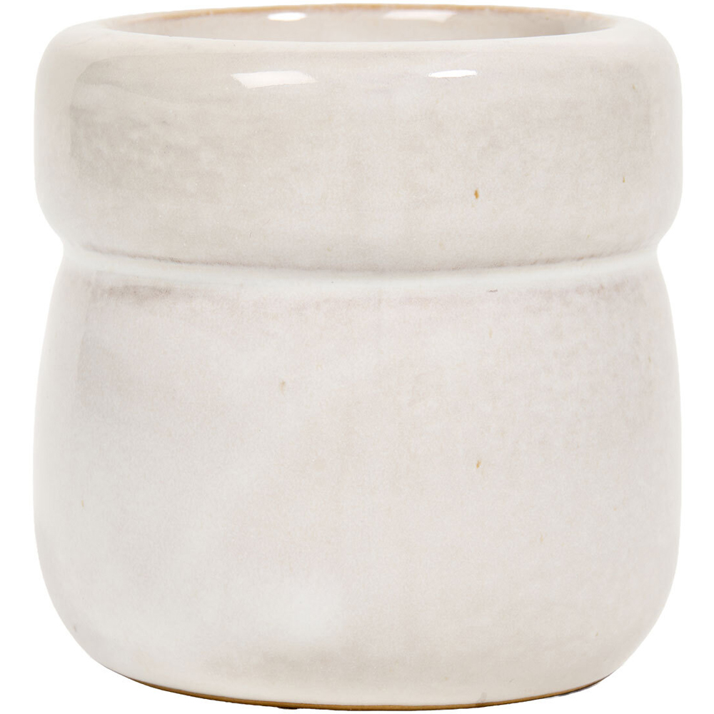 Glazed Bow Tealight Holder - Cream Image 3