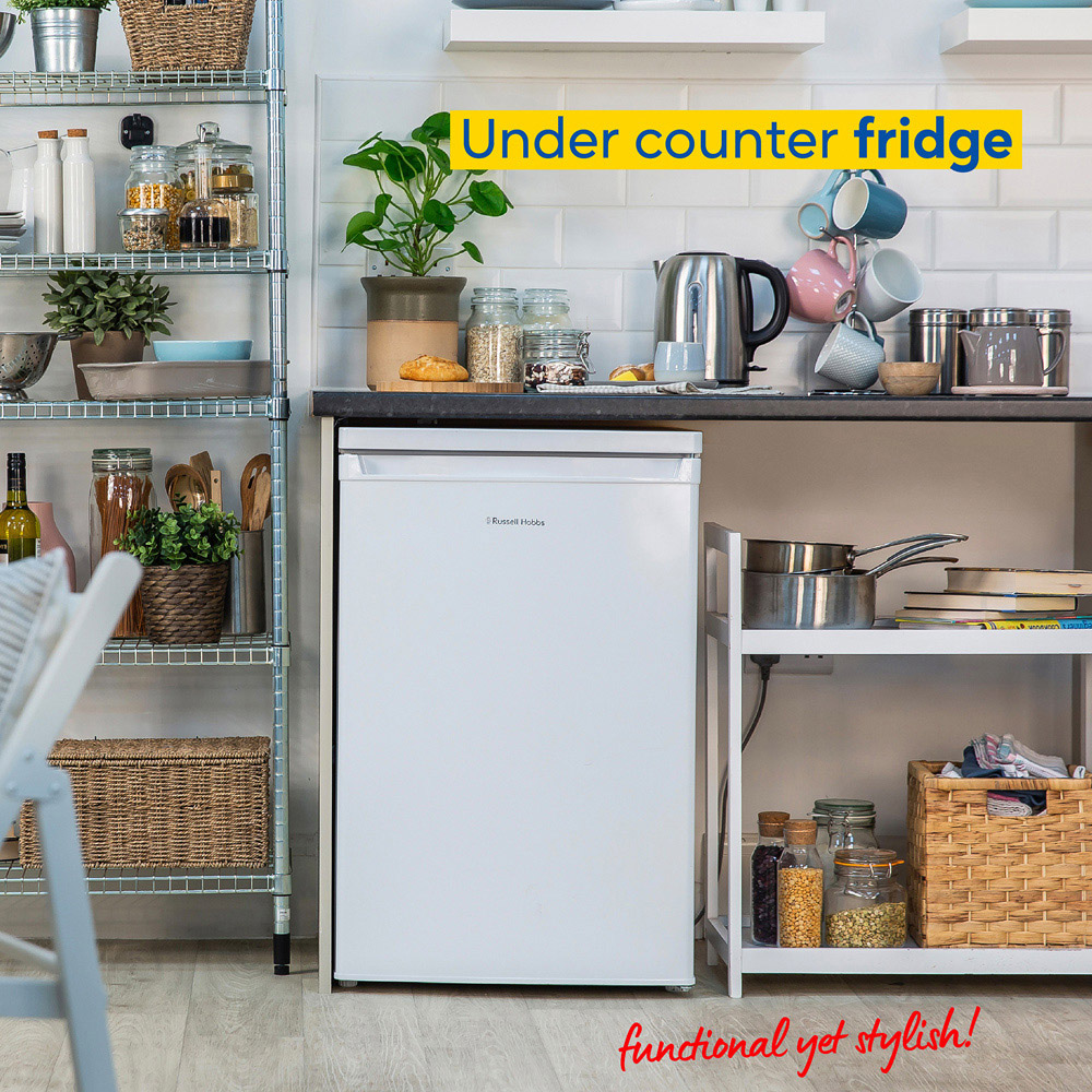 Russell Hobbs RH85UCLF552E1W White 127L Under Counter Larder Fridge Image 6