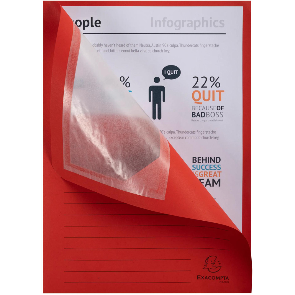 Exacompta Forever Assorted Colour Recycled Window Folder 10 Pack Image 4