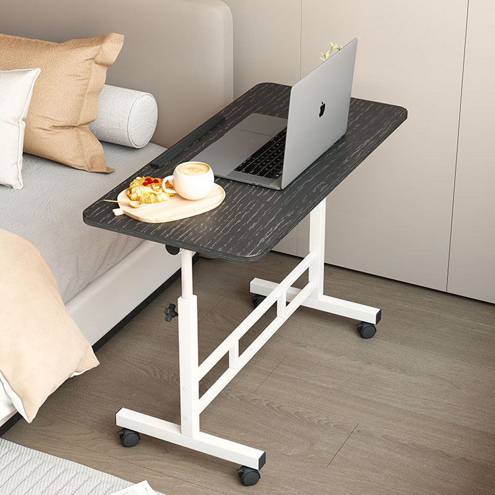 Living and Home Height Adjustable Mobile Laptop Desk Black Image 8