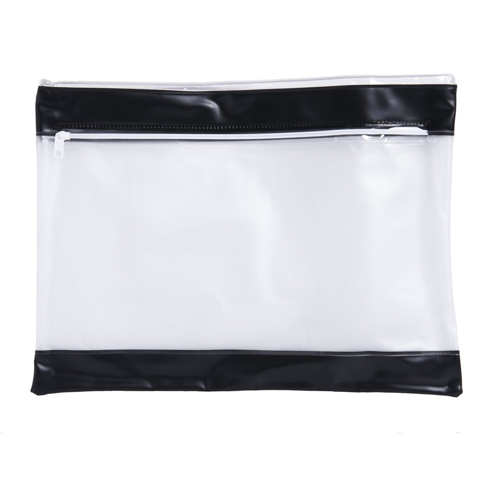 Wilko A4 PVC Zipper Bag Image 3