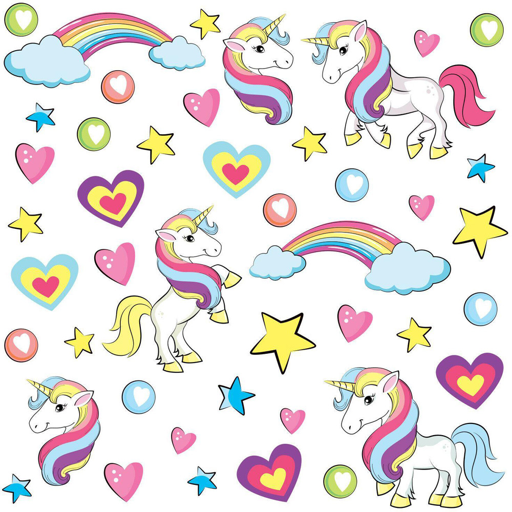 Walplus Unicorn Kids Bedroom Wall Stickers Image 3