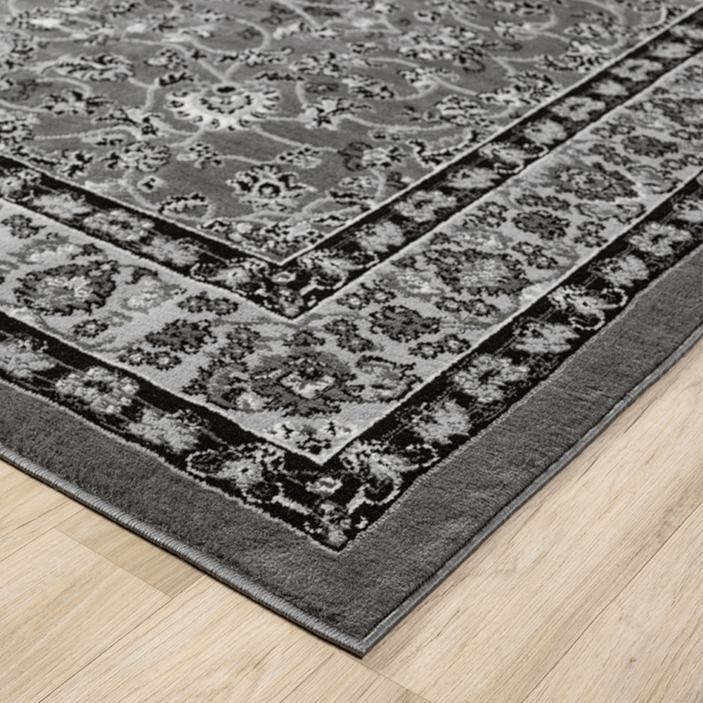 Desire Rugs Obsidian Grey Classical Traditional Rug 200 x 290cm Image 5