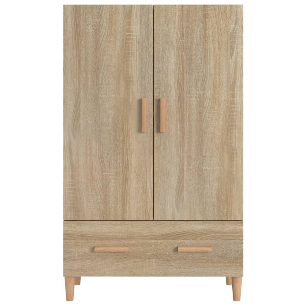 vidaXL 2 Door Single Drawer Sonoma Oak Highboard Image 3