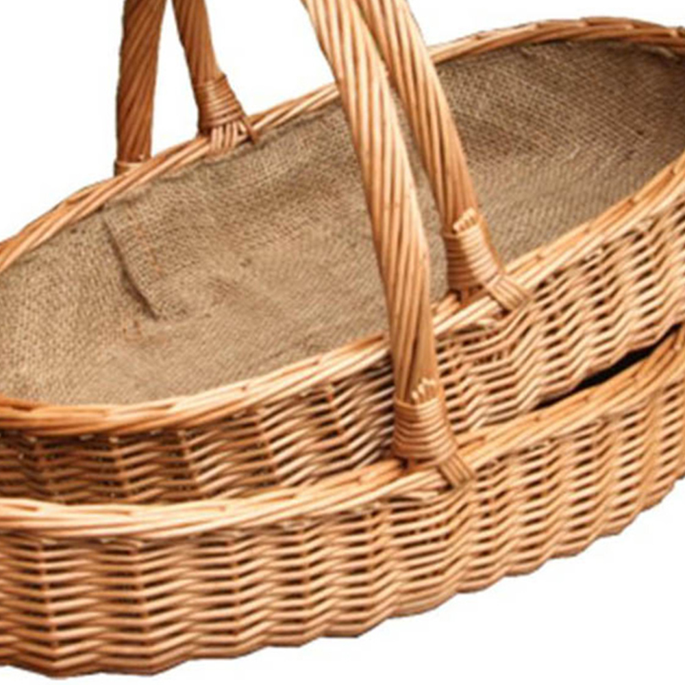 Red Hamper Lined Harrogate Garden Trugs Set of 2 Image 3