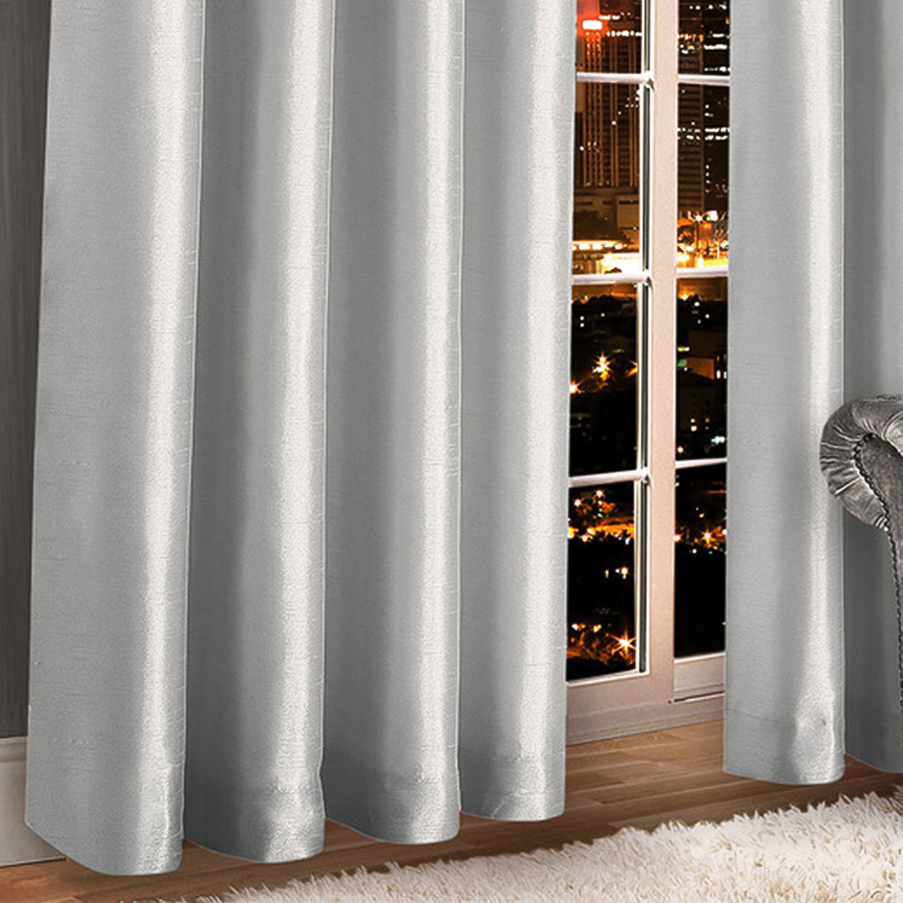 Intimates Belleza Silver Eyelet Curtains 229 x 229cm Image 3