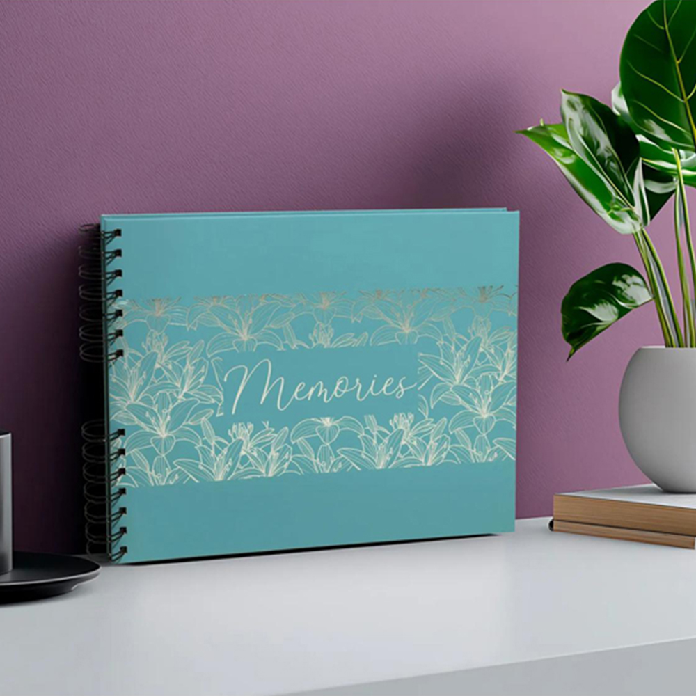 Exacompta Turquoise Spiral Photo Album 50 Sheets 150 Photos Image 2