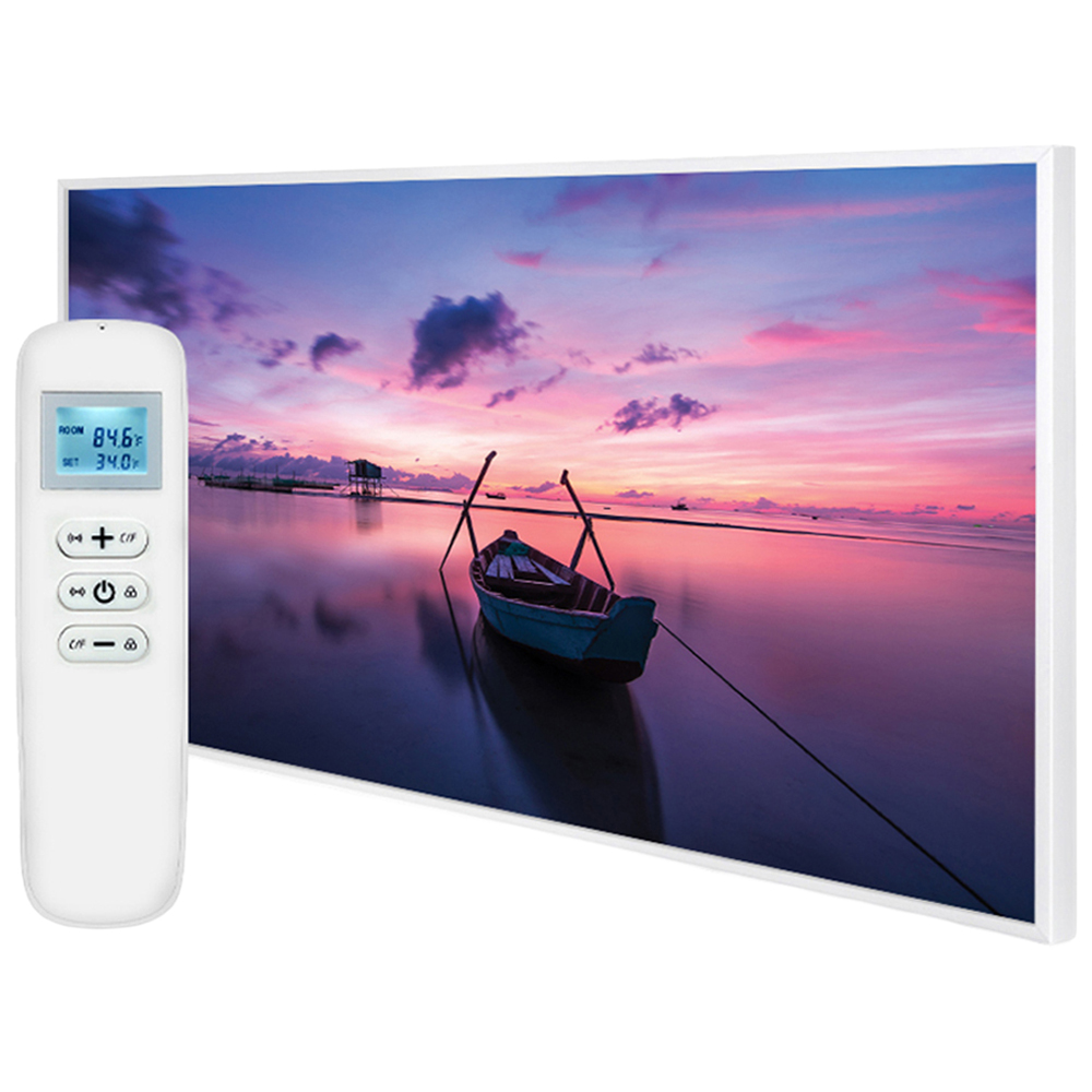 Mirrorstone Nexus Maldives Twilight Image Wi-Fi Infrared Heating Panel 580W 595 x 995mm Image 1