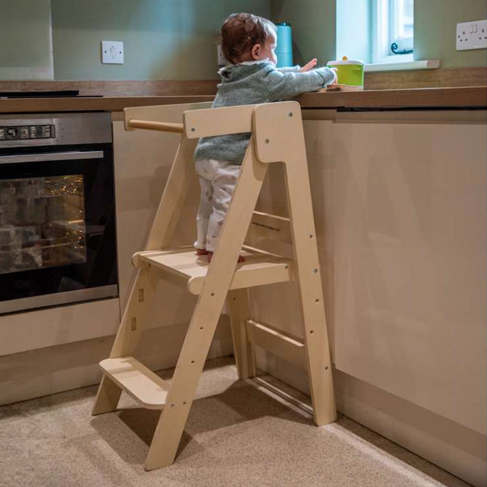 Bigjigs Toys Wooden Foldable Toddler Tower Image 1