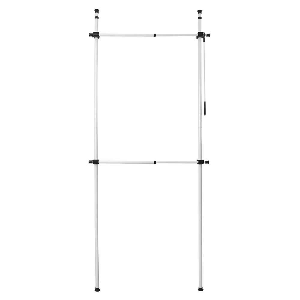 House of Home Telescopic 2-Tier Single Clothes Rail Image 1