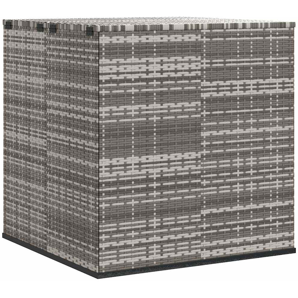 Walplus Grey PE Rattan Cushion Box 104 x 98 x 100cm Image 1