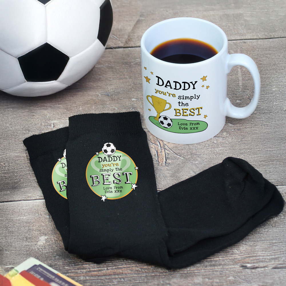 Personalised Memento Company Personalised Simply The Best Mug and Socks Set Image 2