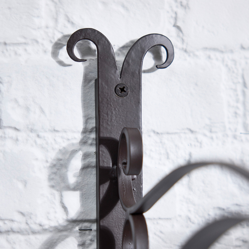 Dibor 56 x 39cm Antique Brown Cast Iron Curved Wall Bracket Image 4