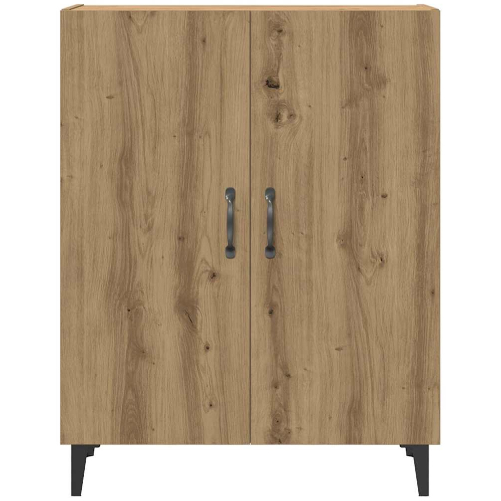 vidaXL 2 Door Artisan Oak Sideboard with 3 Shelf Wall Cabinet Image 3