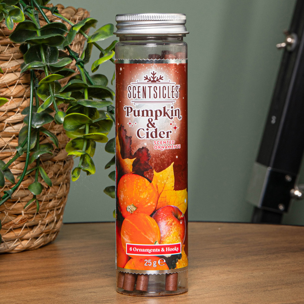 Samuel Alexander Pumpkin and Cider Scented Christmas Scentsicles with Hooks 25g Image 2