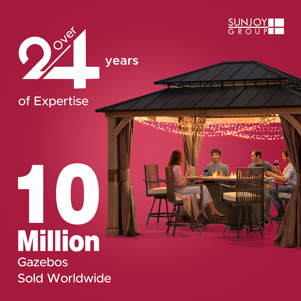 Sunjoy Skuta 4.06 x 2.59m Pergola Image 7