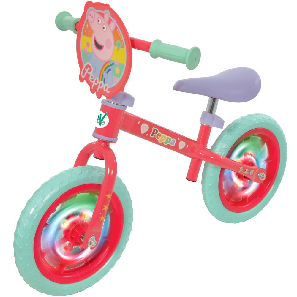 MoVe Peppa Pig 12 inch Balance Bike with Light Up Wheels Image 1