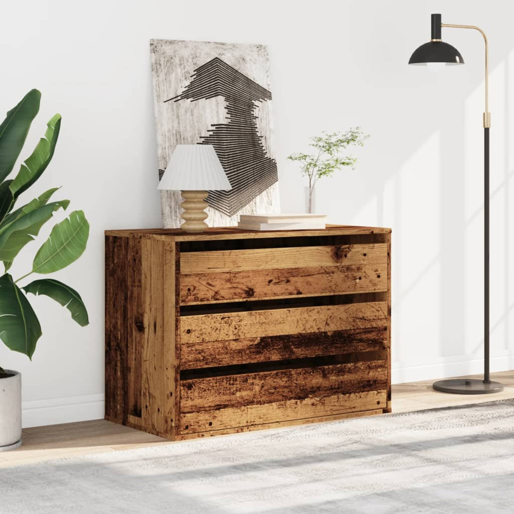 vidaXL Single Door 2 Shelf Sonoma Oak Wooden TV Cabinet Image 8