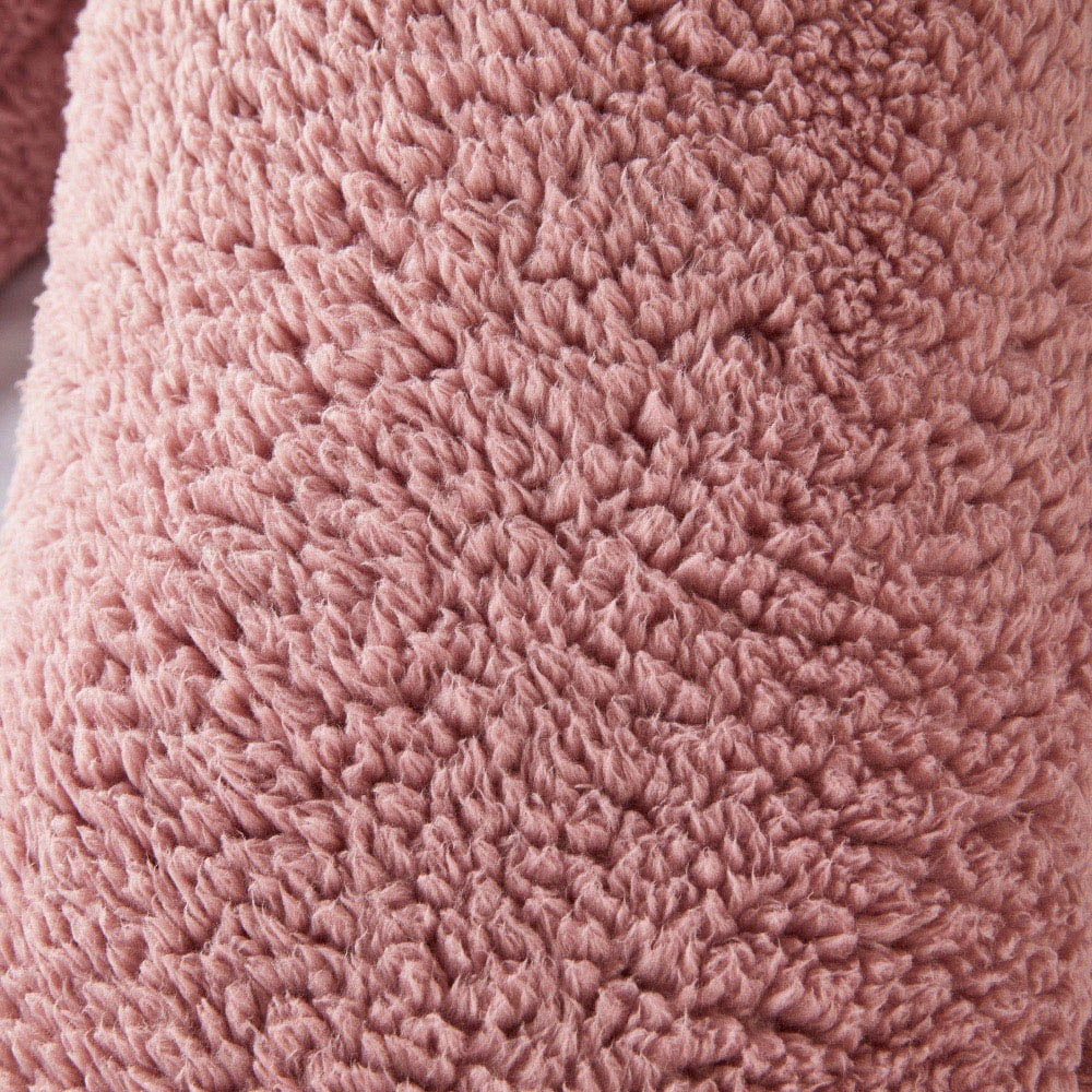 Downland Huggleland Pink Teddy Fleece V Shape Pillow Image 3