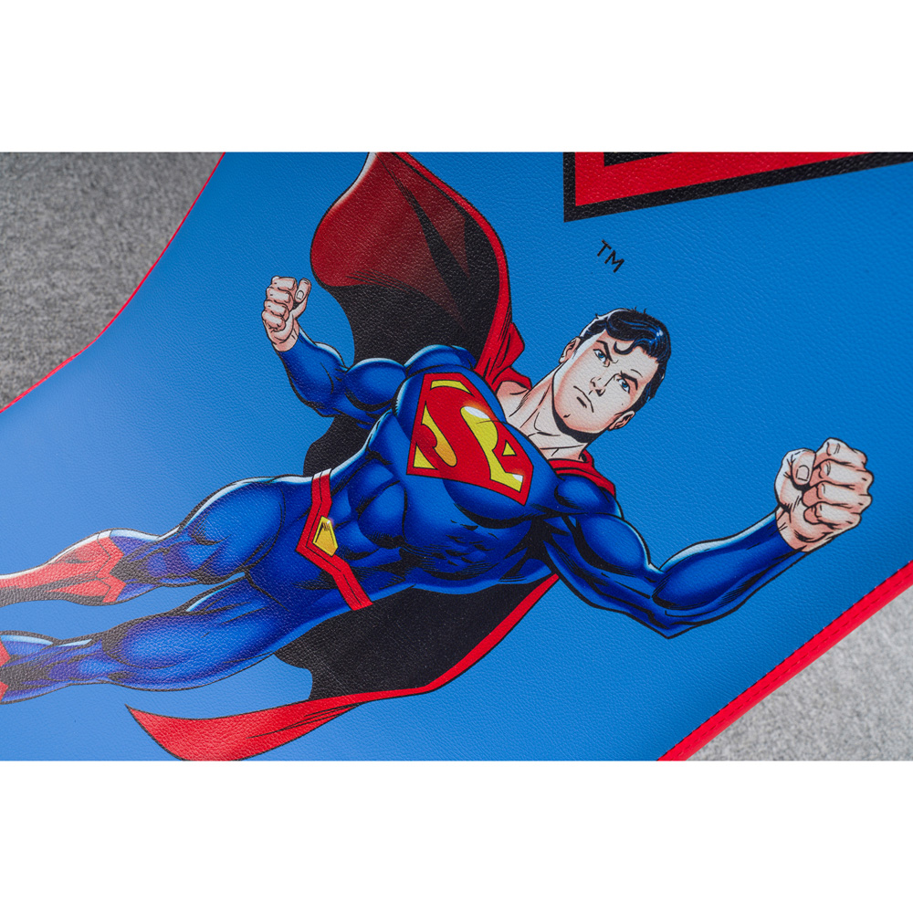 Subsonic Blue and Red Superman Junior Rocking Gaming Seat Image 7