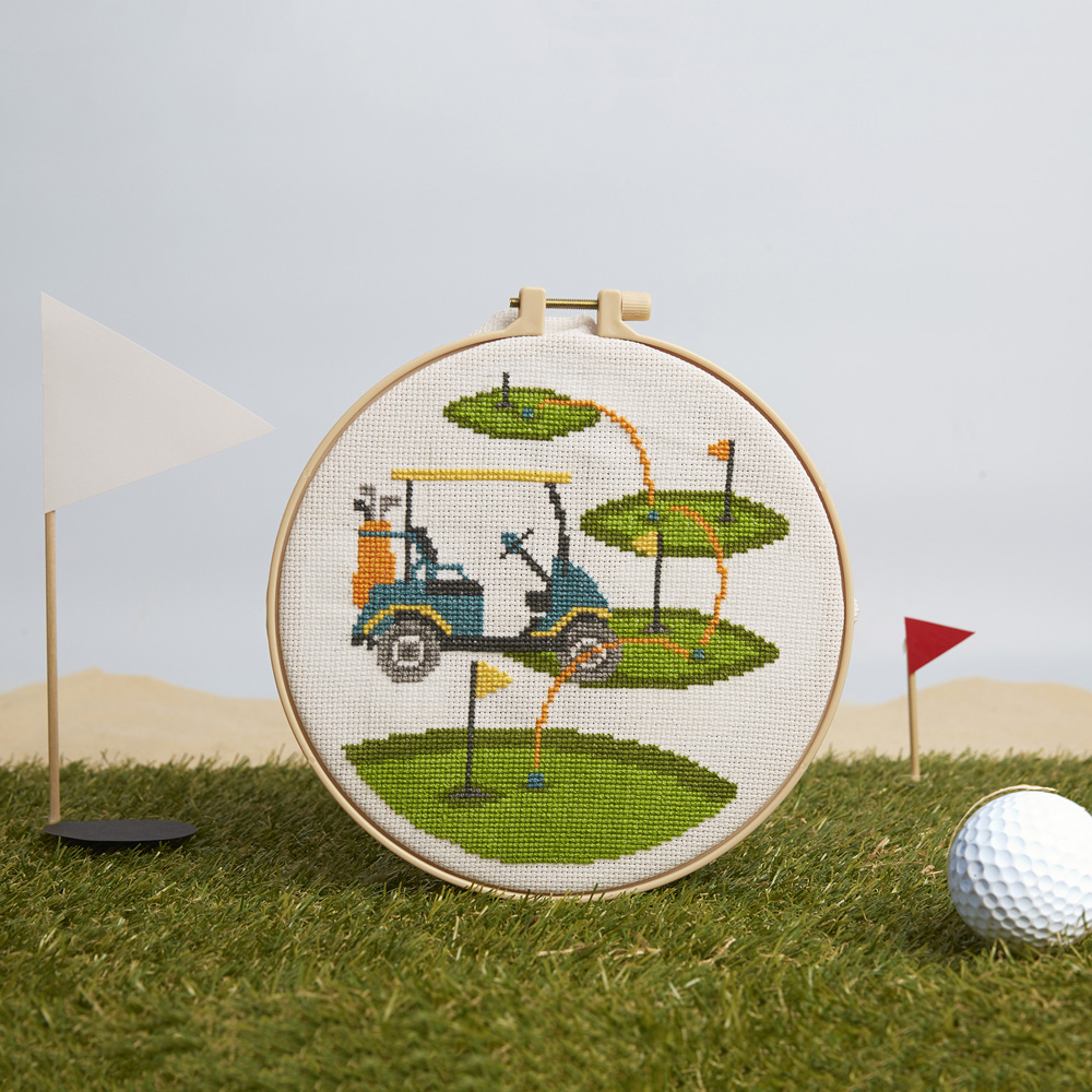 Simply Make Golf Cross Stitch Kit Image 7