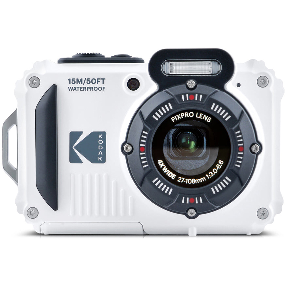 Kodak PIXPRO WPZ2 White 16MP 4x Zoom Waterproof Compact Camera Image 1