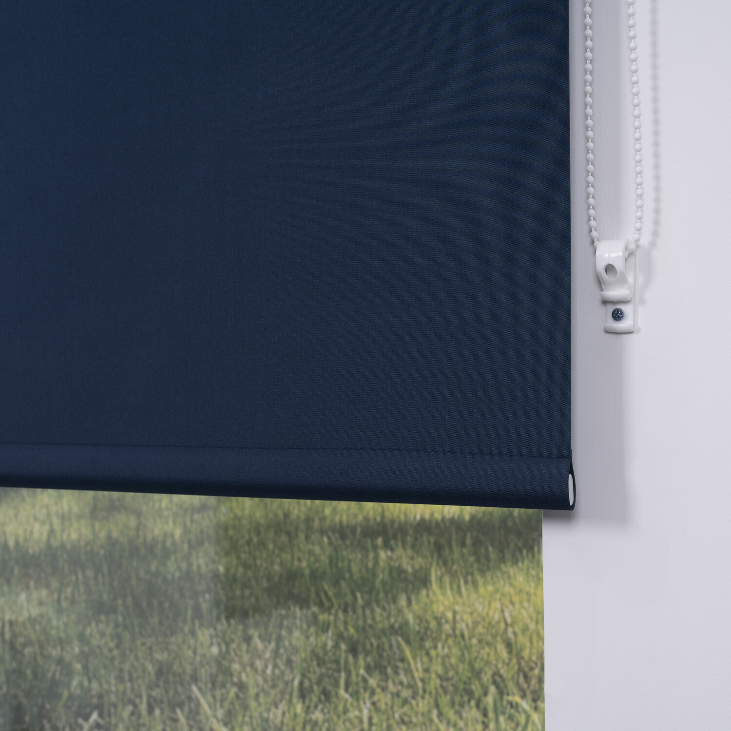 Plain Blackout Blinds Evening Blue 180cm Image 6