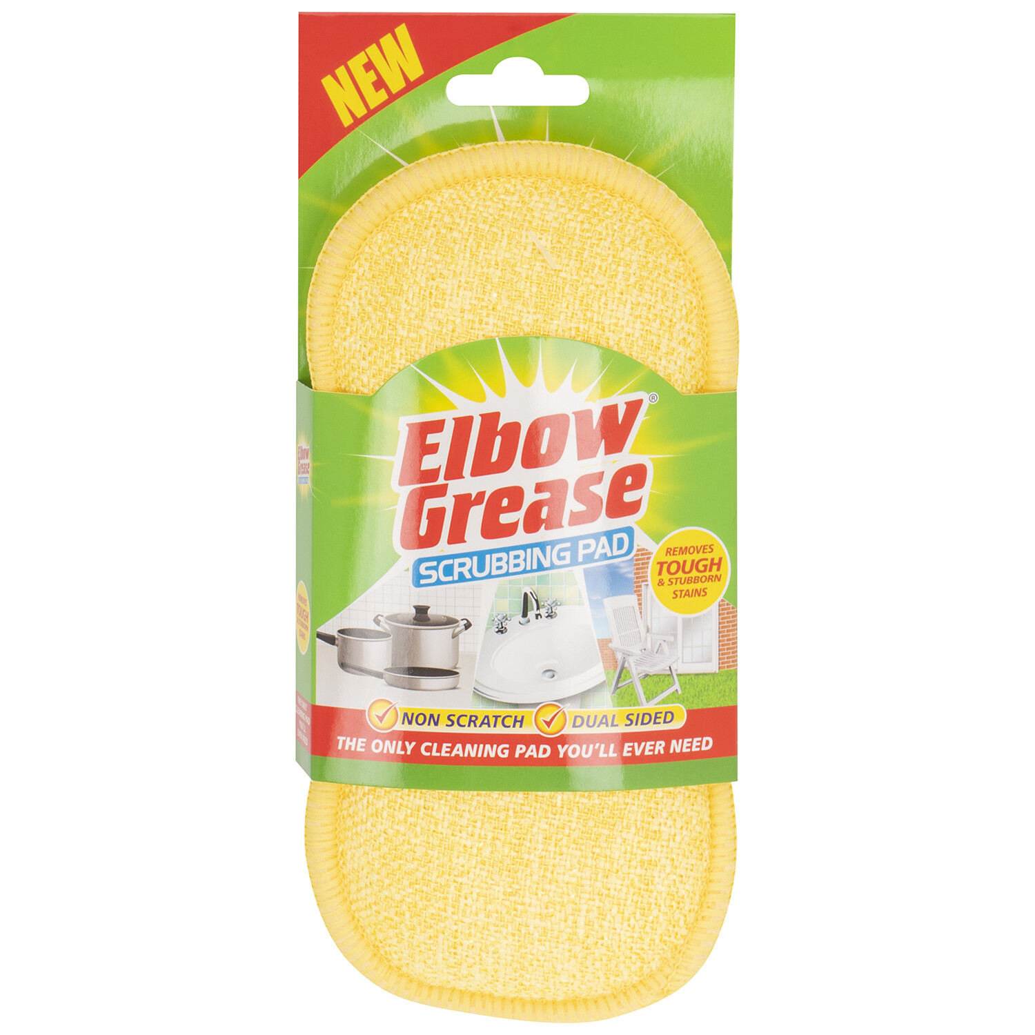 Elbow Grease Scrubbing Pad - Yellow Image