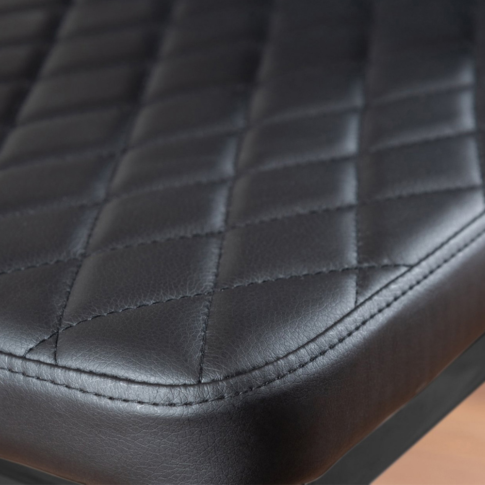 Furniturebox Arona Valera 6 Seater Round Dining Set White Gloss and Black Image 8