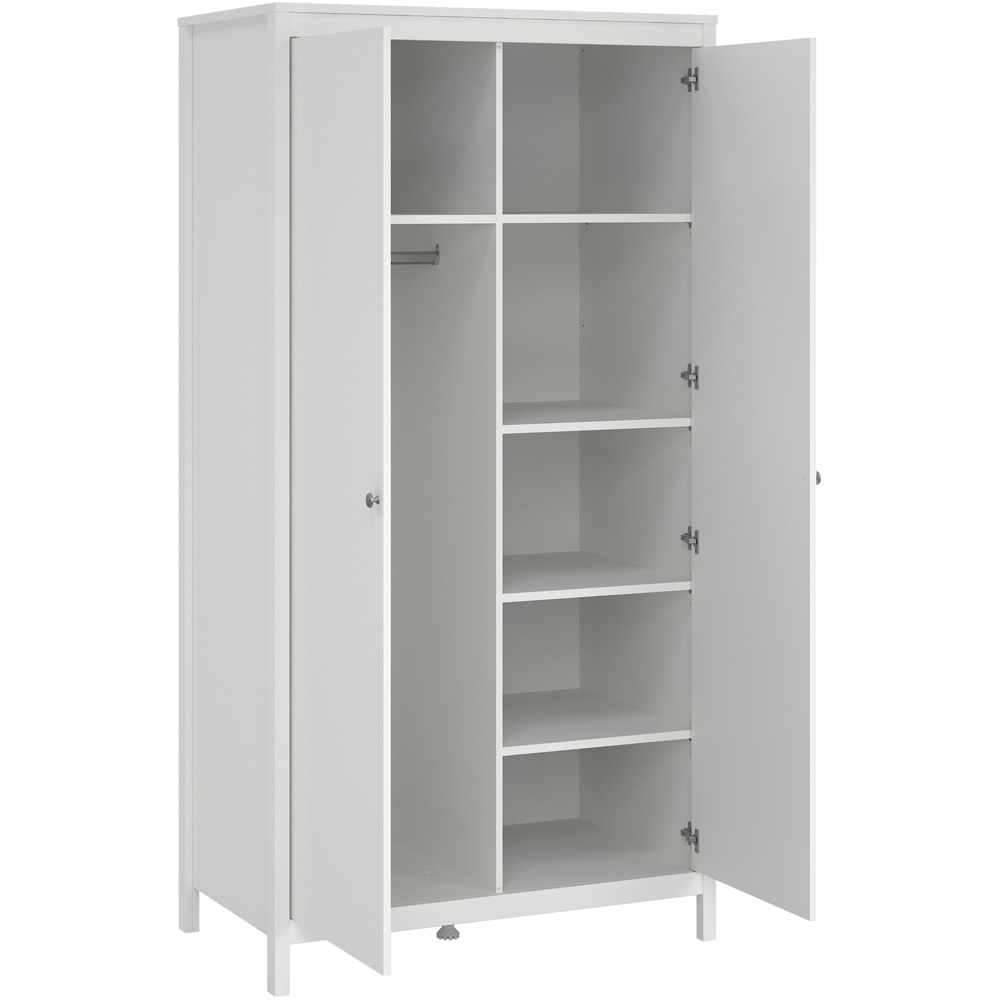 Florence Madrid 2 Door White Wardrobe Image 4