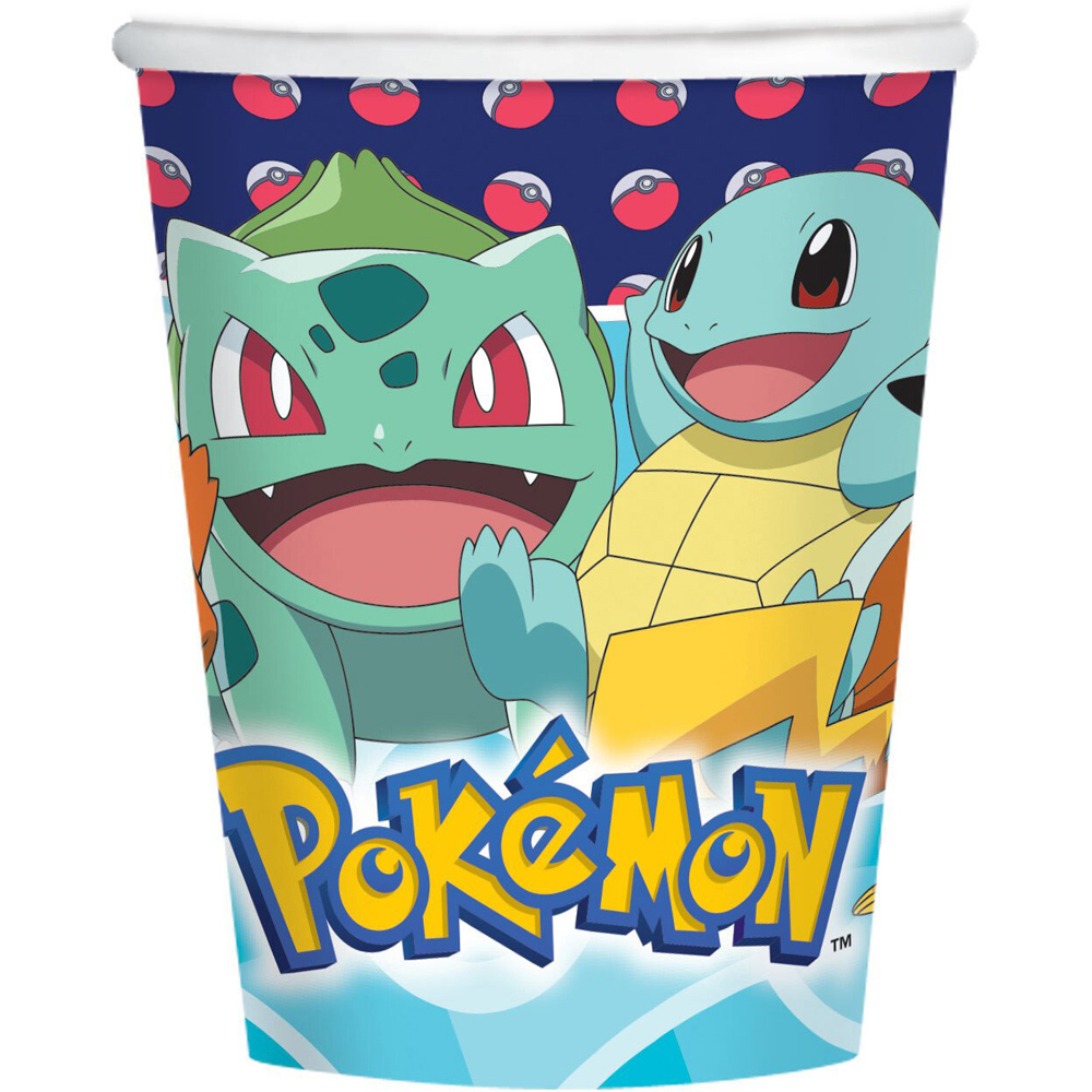Pack of 8 Pokemon Paper Cups Image