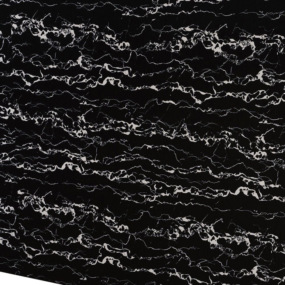 Living and Home Marble Pattern Black Self-Adhesive Wall Tile Sticker Image 4