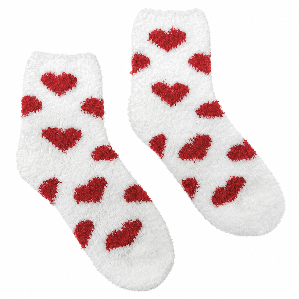 Pack of 2 Fluffy Heart Socks Image 5