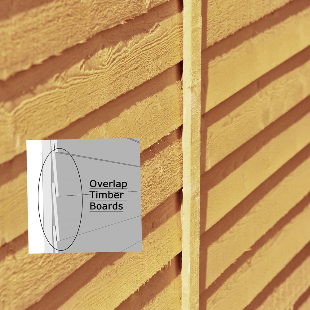 Shire 6 x 4ft Dip Treated Overlap Shed with Window Image 5