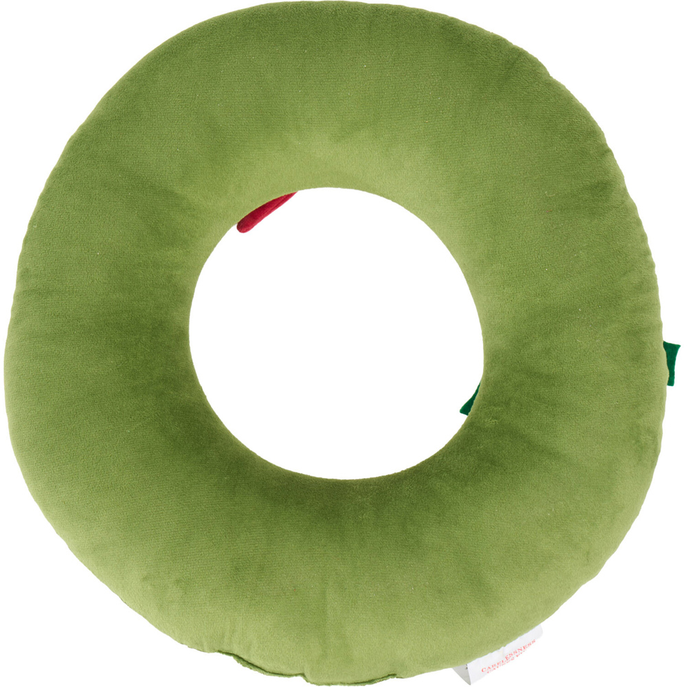 Christmas Bow Wreath Cushion Image 3