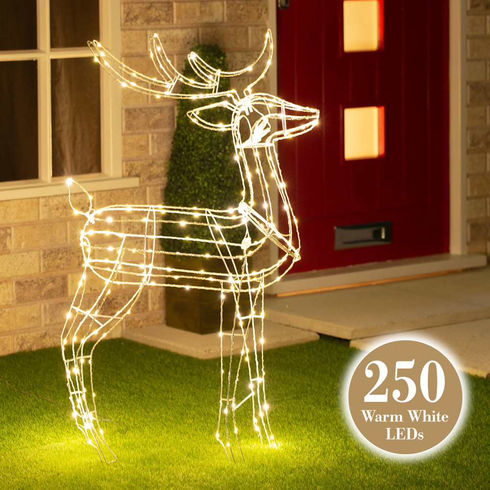 The Christmas Workshop 250 LED Light Up Reindeer 3.7ft Image 5