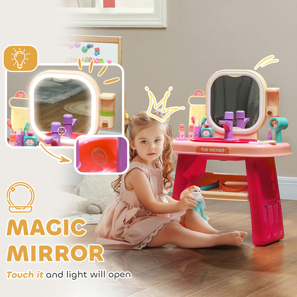AIYAPLAY 23 Accessories Kids Dressing Table Play Set Image 5
