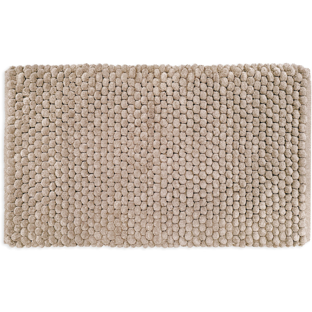 Allure Bath Fashions Luxury Chunky Bobble Mocha Bath Mat 50 x 80cm Image 1