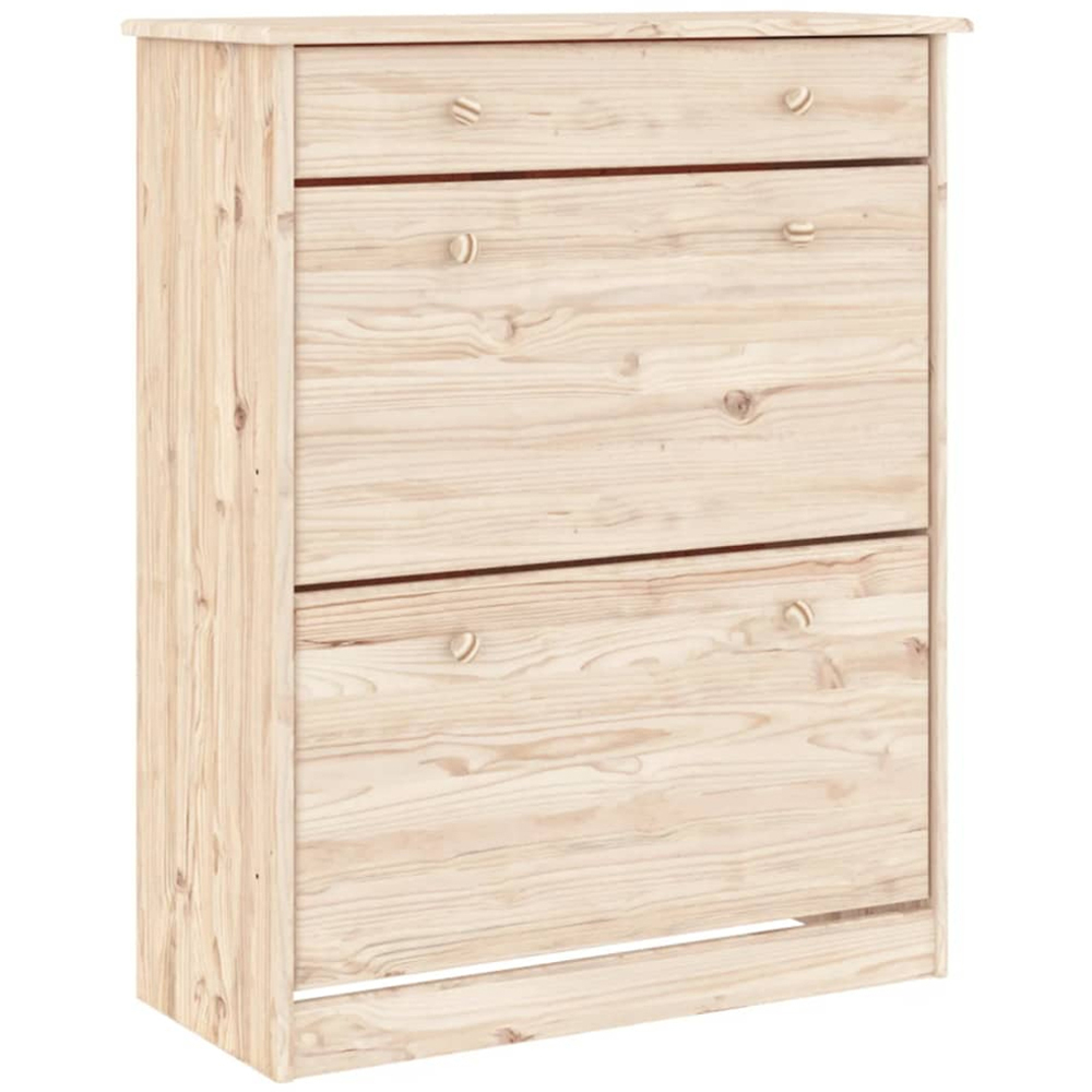 vidaXL Alta 2 Glass Door 2 Flip Door Single Drawer Tall Highboard Image 4