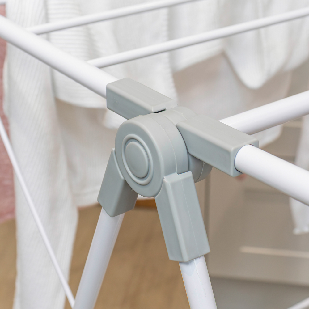 JVL White Winged Clothes Airer 13m Image 4