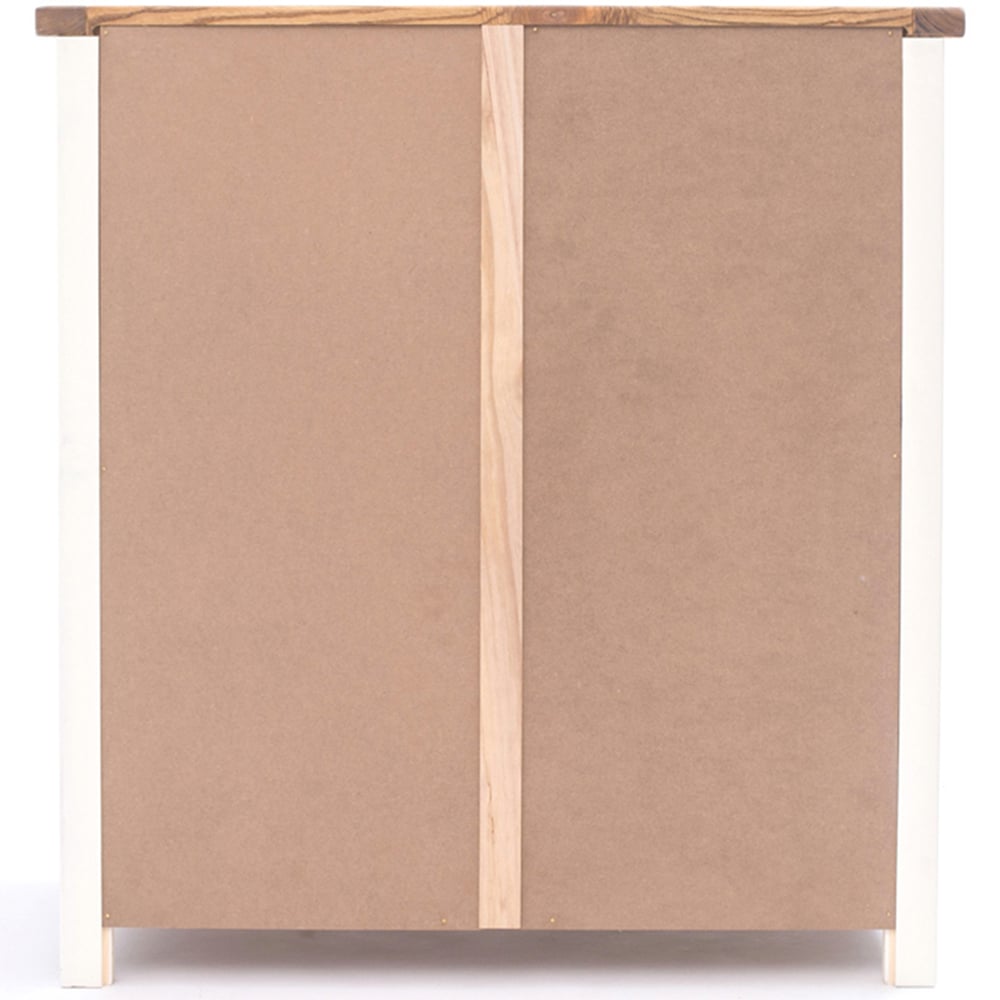 Lovere 4 Drawer Off White Chest of Drawers with Brass Drop Handles Image 6
