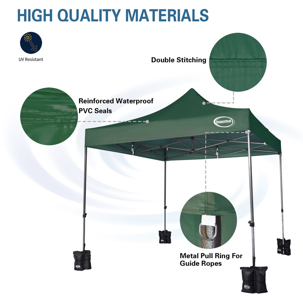 Maximus Green Pop Up Outdoor Gazebo 3 x 3m Image 5