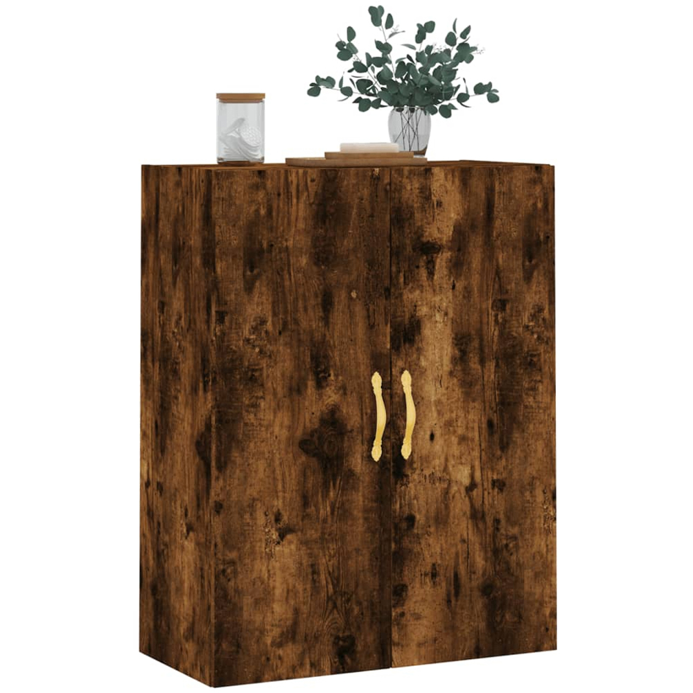 vidaXL 2 Door Smoked Oak Wall Mounted Cabinet Image 4