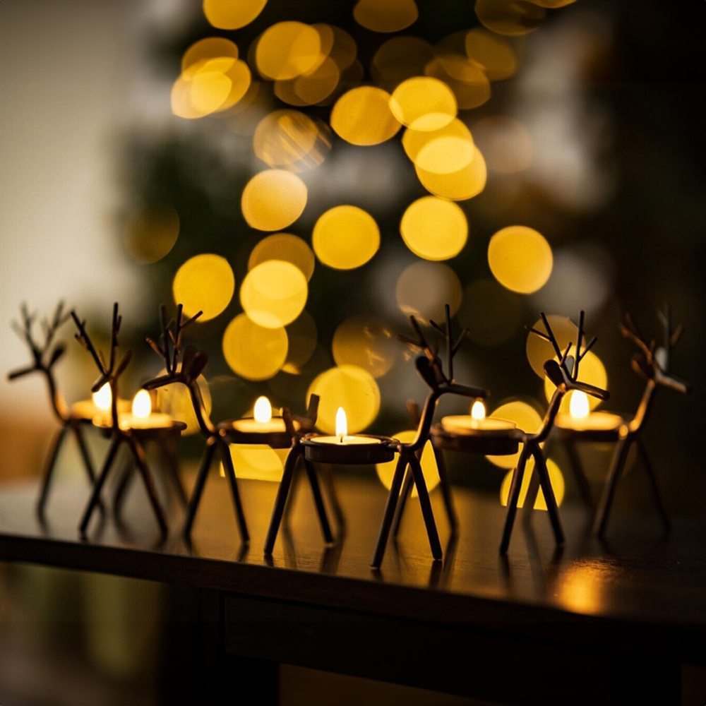 Marco Paul Reindeer Candle Holder 6 Pack Image 4